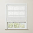 thumbnail image 1 of TWOPAGES Linen Blend Roman Cordless Shade Blinds for Bedroom Window Treatment, 1 Piece, 33Wx64L, Beige White, 1 of 8
