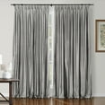 thumbnail image 1 of TWOPAGES Luxury Pinch Pleat 42 W X 102 L Inch Curtain 100% Dupioni Silk Light Filtering Drape for Bedroom, 1 Panel, Silver Gray, 1 of 6