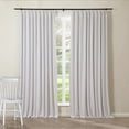 thumbnail image 1 of TWOPAGES Pinch Pleat Drape 72 W X 84 L Inch Light Filtering Cotton Duck Curtain for Bedroom, 1 Panel, White, 1 of 6