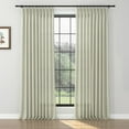 thumbnail image 1 of TWOPAGES Pinch Pleated Drape 26 W X 108 L Inch Wool Light Filtering Curtain for Guest Room, 1 Panel, White, 1 of 5