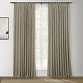 thumbnail image 1 of TWOPAGES Polyester Curtain 84 W X 63 L Inch Blackout Pinch Pleat Hanging Style Drape for Bedroom, 1 Panel, Light Brown, 1 of 5