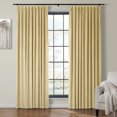 thumbnail image 1 of TWOPAGES Room Darkening Drape Pinch Pleat Hanging Style Curtain for Bedroom, 1 Panel, Custom, Cream, 1 of 5