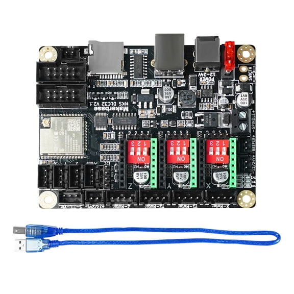 TWOTREES Laser Engraver MKS DLC32 V2.1 Mainboard 32-bit CNC Upgrade Controller, Perfect for Desktop Laser Engraving and Cutting Machine, 4.7 inches / 120 mm[cite: 1]