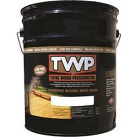 TWP 1520 Pecan Low VOC Wood Preservation Stain - Eco-Friendly, Long-Lasting Protection, UV & Water Resistant, Easy to Apply - 5 Gallon