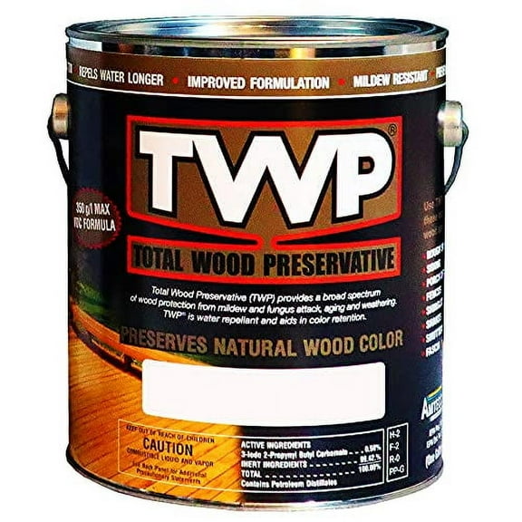 TWP 1530 Natural Low VOC Wood Preservation Stain - Eco-Friendly, Long-Lasting Protection, UV & Water Resistant, Easy to Apply - 1 Gallon$$Tools & Hardware Other