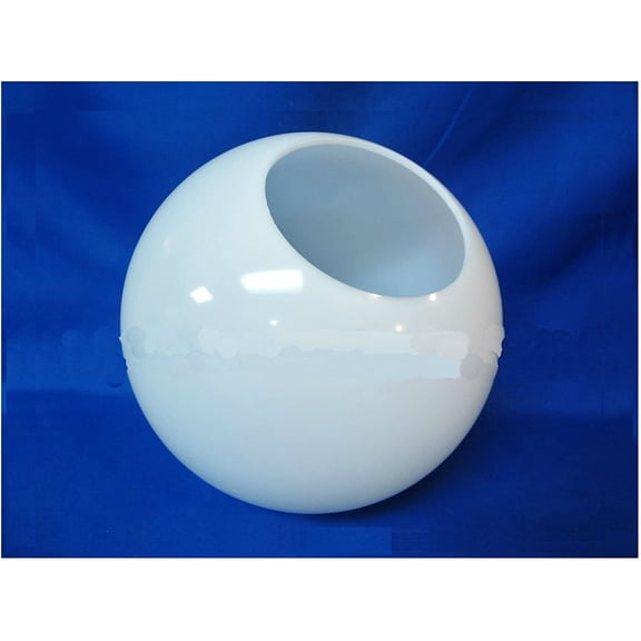 TWQP Acrylic Light Globe 12 Inch White UV Resistant Round Lamp Shade for Outdoor Fixtures