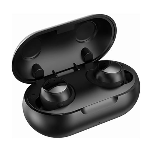 TWS-22 Bluetooth 5.0 In-Ear Sports Waterproof Noise Cancelling Touch Control Mini Headphones, Black, White, Orange, Pink