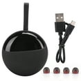 thumbnail image 1 of TWS Bluetooth 5.0 True Wireless Headset Dual Stereo Earbuds with Round Rotating Charging Box, 1 of 8