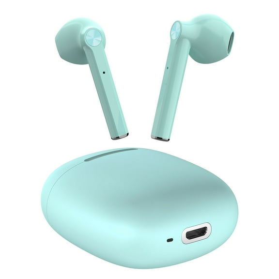 TWS Bluetooth Earphones True Wireless Stereo Earbuds w Mic Green A3B for Motorola Moto G Power (2022) (2021) (2020) E5 Plus E4 PLUS G6 Play (2021) e6, One 5G Ace, E (2020), Razr (2020) (2019)