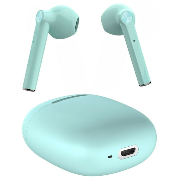 TWS Bluetooth Earphones True Wireless Stereo Earbuds w Mic Green G9N for Samsung Galaxy Tab S5e 10.5 S4 10.5 S8 Plus S22 Plus S21 Plus S20 Plus S10 Plus Fan Edition 5G UW Z Fold 3 5G 2 Flip