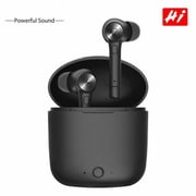 TWS Earbuds Bluetooth 5.0, Wireless Earbuds with Charging Case,HI-FI Stereo Headphones in-Ear and Smart Touch Control Single/Twin Mode,Built-in Mic Headset with Deep Bass for Sport Black