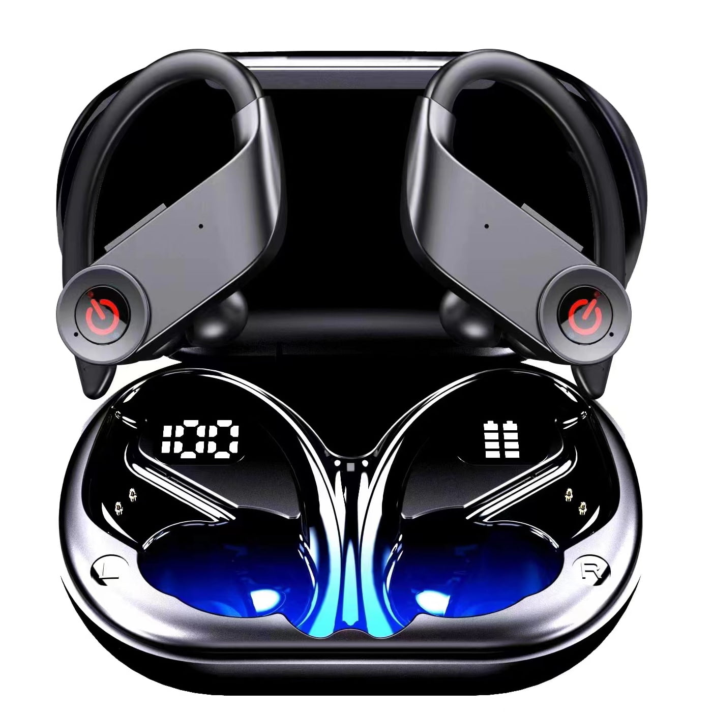 TWS Headphones Wireless for Motorola Moto G 5G (2022)/G 5G (2023)/5G (2024)/5G (2025) - Earbuds Earphones Ear hook True Stereo Headset Hands-free Mic