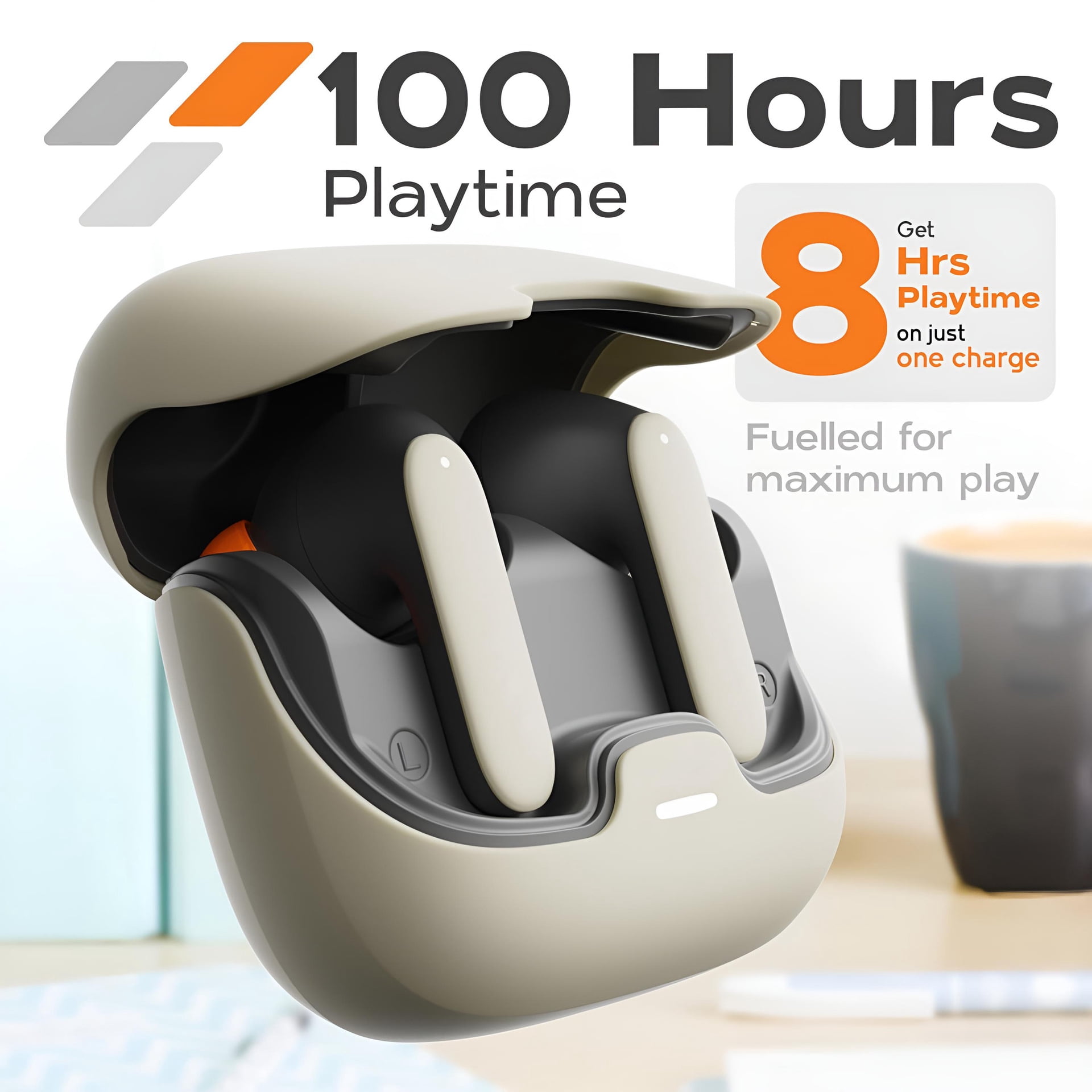 TWS Wireless Earbuds BT 5.4 Low Latency Long Range Earphones Microphone ...