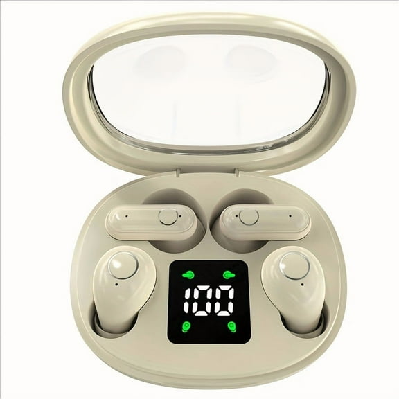 TWS Wireless Earbuds Noise Cancelling Headphones, Mini Invisible Headset, Two Pairs Of Ear Buds for Couples Two Person In Ear Earphones with Mic for Sport, Sleeping, Running