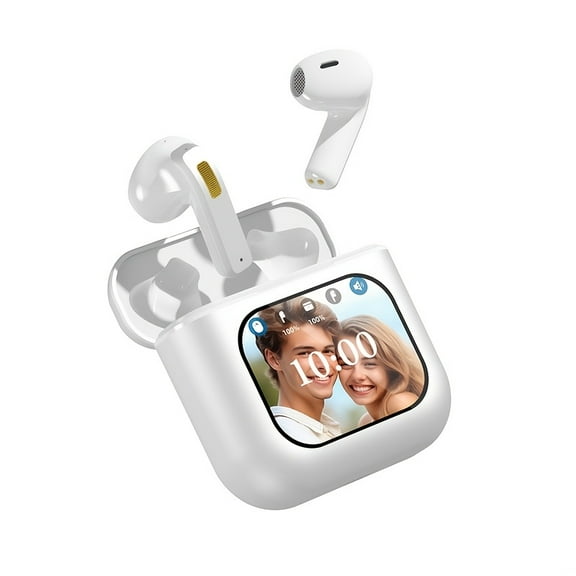 TWS Wireless Gaming Headset with LCD Touch Screen | ENC Noise Canceling & 40H Battery Life | Compatible with Apple & Android for Music, Video & Gaming | Multi-Functional Holiday Gift