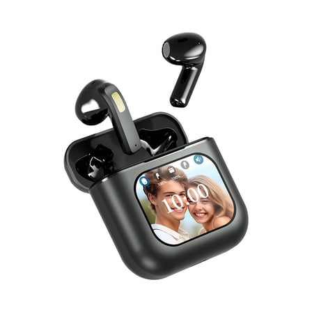 TWS Wireless Gaming Headset with LCD Touch Screen | ENC Noise Canceling & 40H Battery Life | Compatible with Apple & Android for Music, Video & Gaming | Multi-Functional Holiday Gift