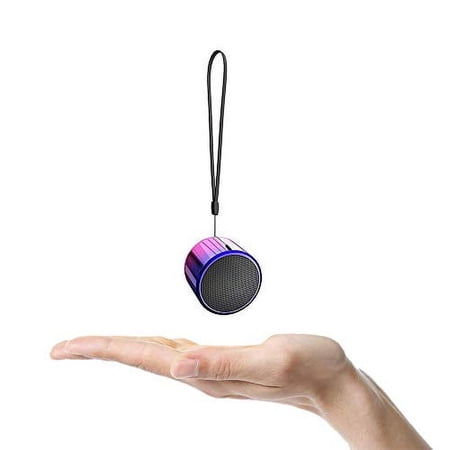 TWS Wireless Portable Mini Bluetooth Speakers with 5W Big Sound, Wireless Stereo Pairing, Metal Enclosure, IP65 Splashproof, Minimalism Design, Nylon Lanyard for Echo Dot/Android/ipad/iPhone