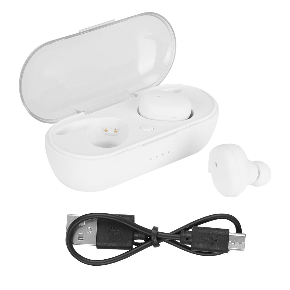 TWS4 Sport Wireless Bluetooth 5.0 EDR Headphone Touch Earbuds Twins with Charger Case White