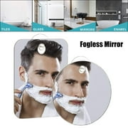 TWSOUL Bathroom Shaving Mirror With Suction Cap,Shower Mirror With Adhesive Hook,Shatterproof Mirror Safe For Kids,Fog-Free Capable