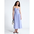 thumbnail image 1 of Free Assembly Women's Twist Front Sleeveless Maxi Dress with Drop Waist, Sizes XS-XXL, 1 of 5