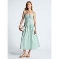 thumbnail image 1 of Free Assembly Women's Twist Front Sleeveless Maxi Dress with Drop Waist, Sizes XS-XXL, 1 of 4