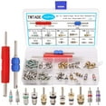 TWTADE 102PCS Car Air Conditioner Valve Core Accessories with Remover