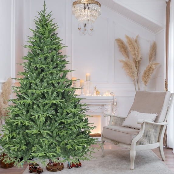 Tree Standie TWWFKK Artificial Christmas Tree, PE & PVC Mixed Tips, Full Dense Tree ...