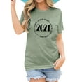 thumbnail image 1 of TWZH Women 2021 A New Dawn A New Start A New Life A New Year T-shirts Tops, 1 of 6
