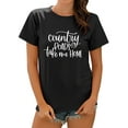 thumbnail image 1 of TWZH Women Country Roads Take Me Home Letter T-Shirt Lifestyle Tee, 1 of 6