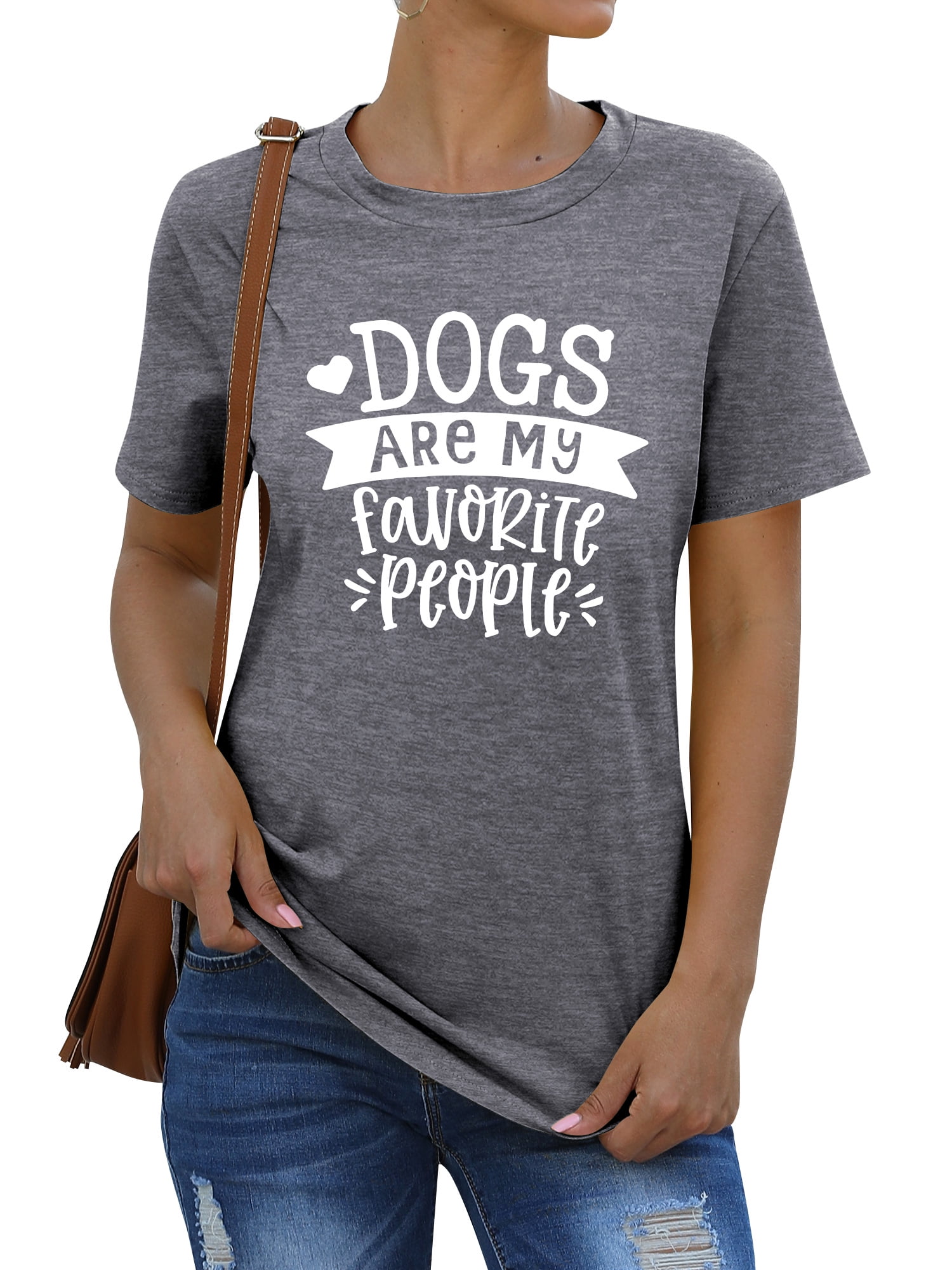Women Graphic Letter Print V Neck Short-sleeve T-shirt