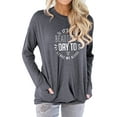 thumbnail image 1 of TWZH Women It's A Beautiful Day To Leave Me Alone Printed Pocket Sweatshirts, 1 of 6