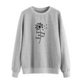 thumbnail image 1 of TWZH Women Jedes Ding Hat Zwei Seiten Dandelion Print Crew Necl Shirt, 1 of 5