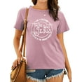 thumbnail image 1 of TWZH Women Like A Blessing There Was Jesus Letter T-Shirt Religion Style Tee, 1 of 6