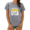 thumbnail image 1 of TWZH Women Mother Mama Mom Sunflower Print Short Sleeve O Neck T-Shirt Tops, 1 of 6