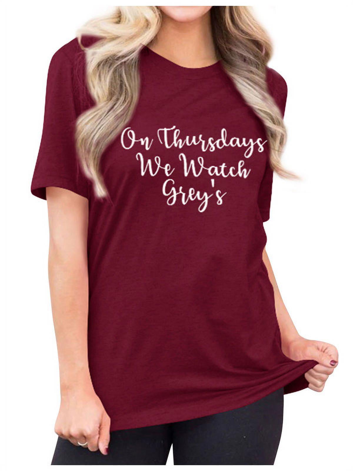 On Thursday We Watch Greys T Shirt Tee On Thursday We Watch Greys T Shirt Tee