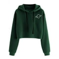 thumbnail image 1 of TWZH Women Pullover Planet Print Drawstring Hooded Long Sleeeves Sweatshirt, 1 of 2