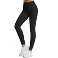 thumbnail image 1 of TWZH Women Solid Color Rib-Knit High Waist Stretchy Workout Yoga Legging, 1 of 7