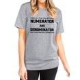 thumbnail image 1 of TWZH Women There is A Fine Line Between Numerator Letter Short T-Shirt, 1 of 6