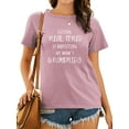 thumbnail image 1 of TWZH Women Tired of Babysitting Letter T-Shirt Short Sleeve Mom Tee, 1 of 6