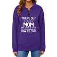 thumbnail image 1 of TWZH Women Turns Out I'M The Mom How To Cuss Zipper Lapel Collar Sweatshirt, 1 of 7