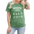 thumbnail image 1 of TWZH Women's Willing To Discuss Plants Letter T-Shirt Short Sleeve Tee, 1 of 6