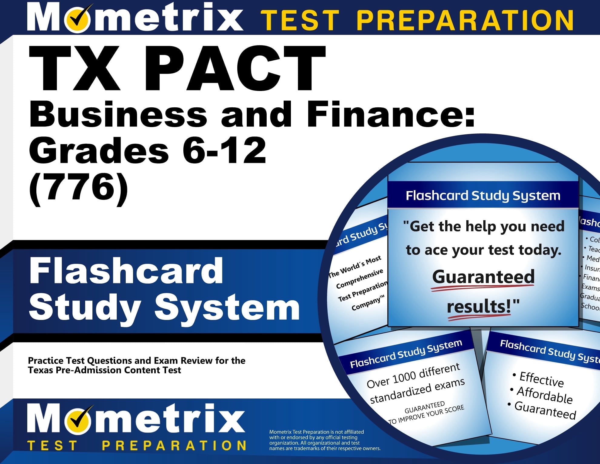 TX Pact Business and Finance: Grades 6-12 (776) Flashcard Study System ...