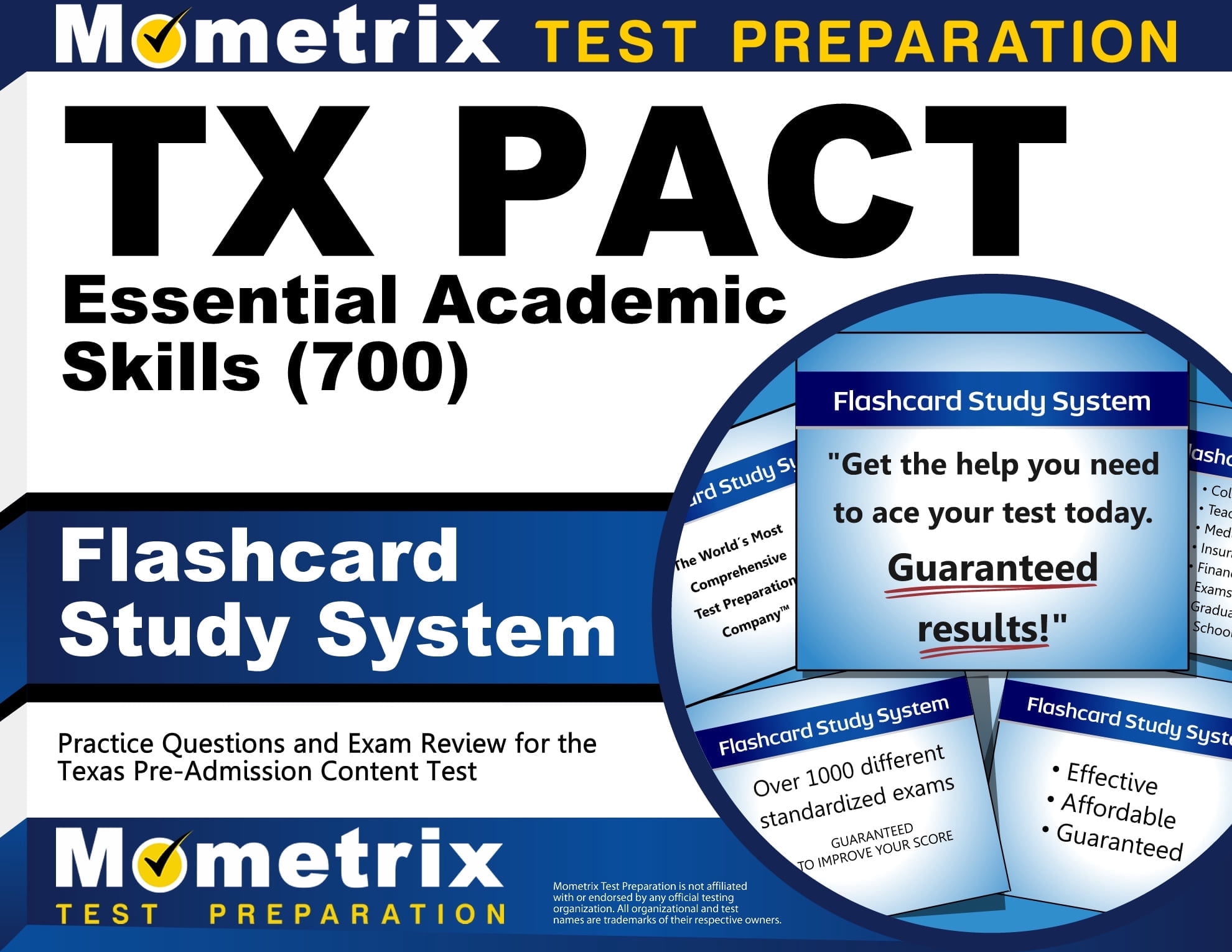 Texas Task Test TX Pact Essential Academic Skills (700) Flashcard Study System ...