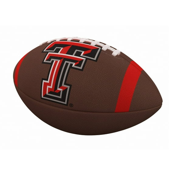 TX Tech Red Raiders Team Stripe Official-Size Composite Football