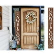 thumbnail image 1 of TX USA 72in "Unwelcome Just Go Away" Brown Porch Sign - Tall Decor for Front Door or Porch Standing Decoration, 1 of 5