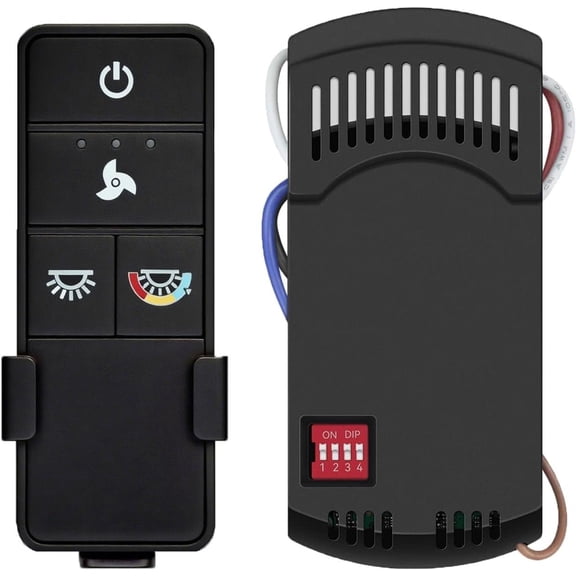 TX028C-S Ceiling Fan Remote Control for Hampton Bay, Hunter, Harbor Breeze - 3 Speed, Light Dimmer Compatible with TX028C, KUJCE10320/TR222A,2AAZPHD3/HD3,98130