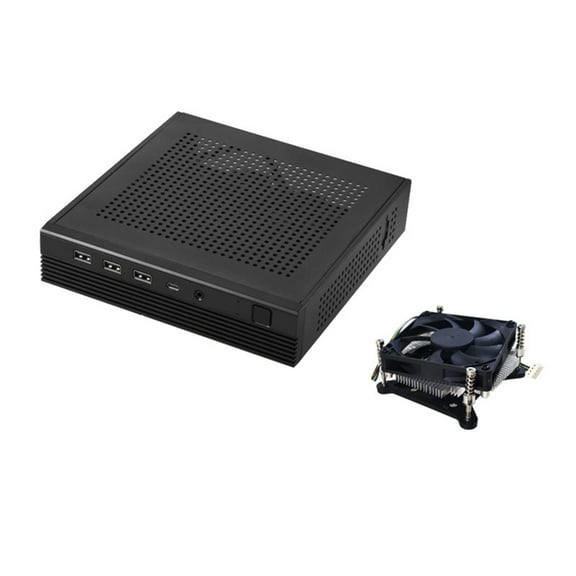 TX06 Mini ITX Computer Case Space Efficient with Advanced Thermal Management for Home Office PC Case
