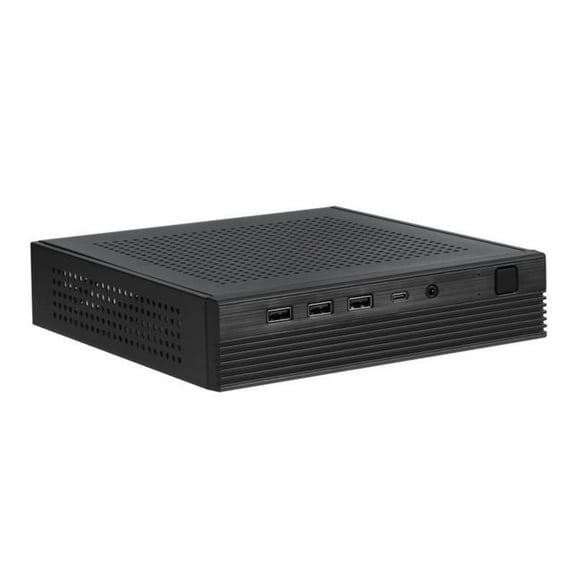 TX06 Thin Mini ITX Chassis Thin Mini ITX Case for Streamlined Desktop Back Mount
