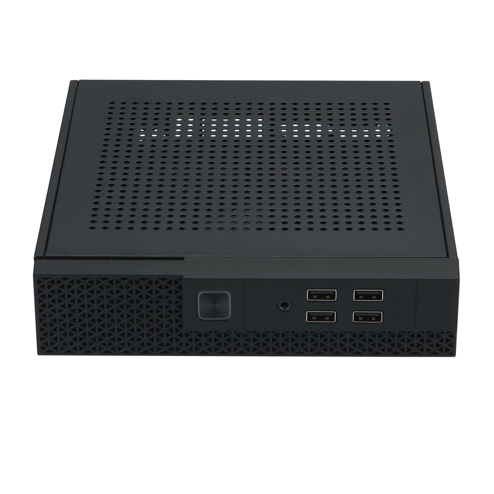 TX07 ITX HTPC Computer Case Desktop Case with 4 USB Port Industrial Control for Home Theater Gaming