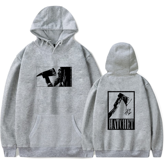 TX2 Hatchet Hoodie Men's Hip Hop Printing Pullover Hooded Sweatshirts